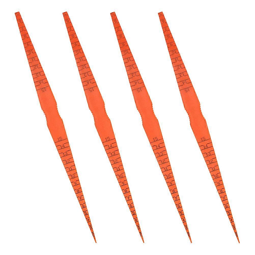 Orange Plastic Gap Measuring Tool for Door Panel and Hood Alignment 4pcs Set
