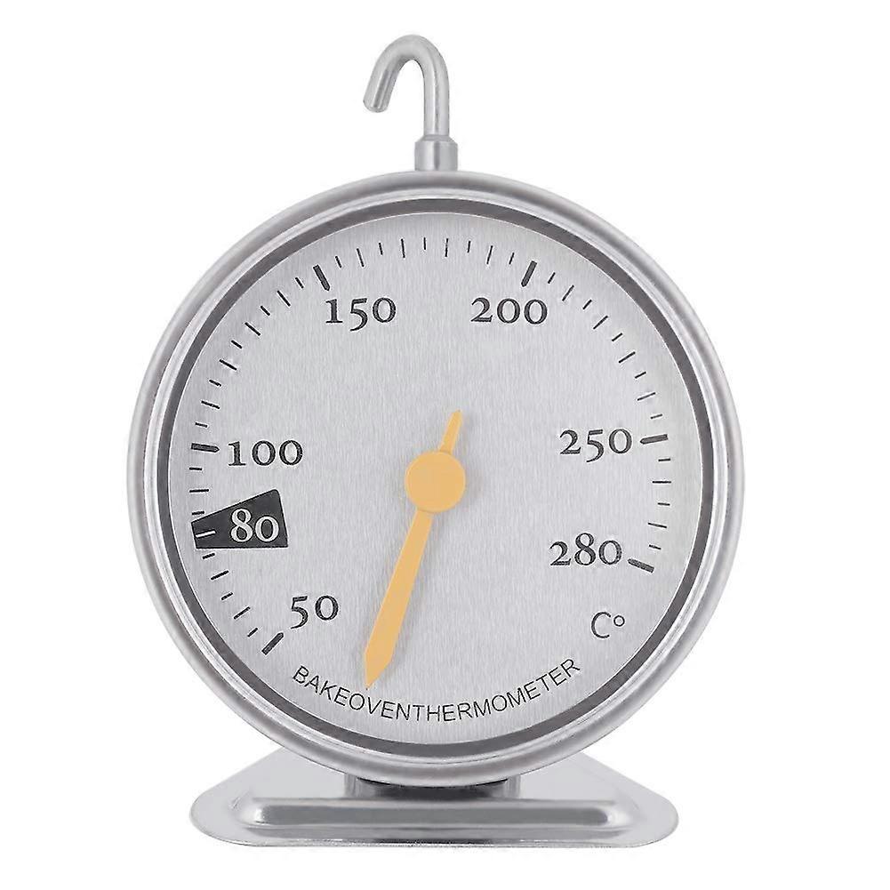 Stainless Steel Oven Thermometer with Large EasyRead Dial 50°C to 280°C for Baking and Grilling