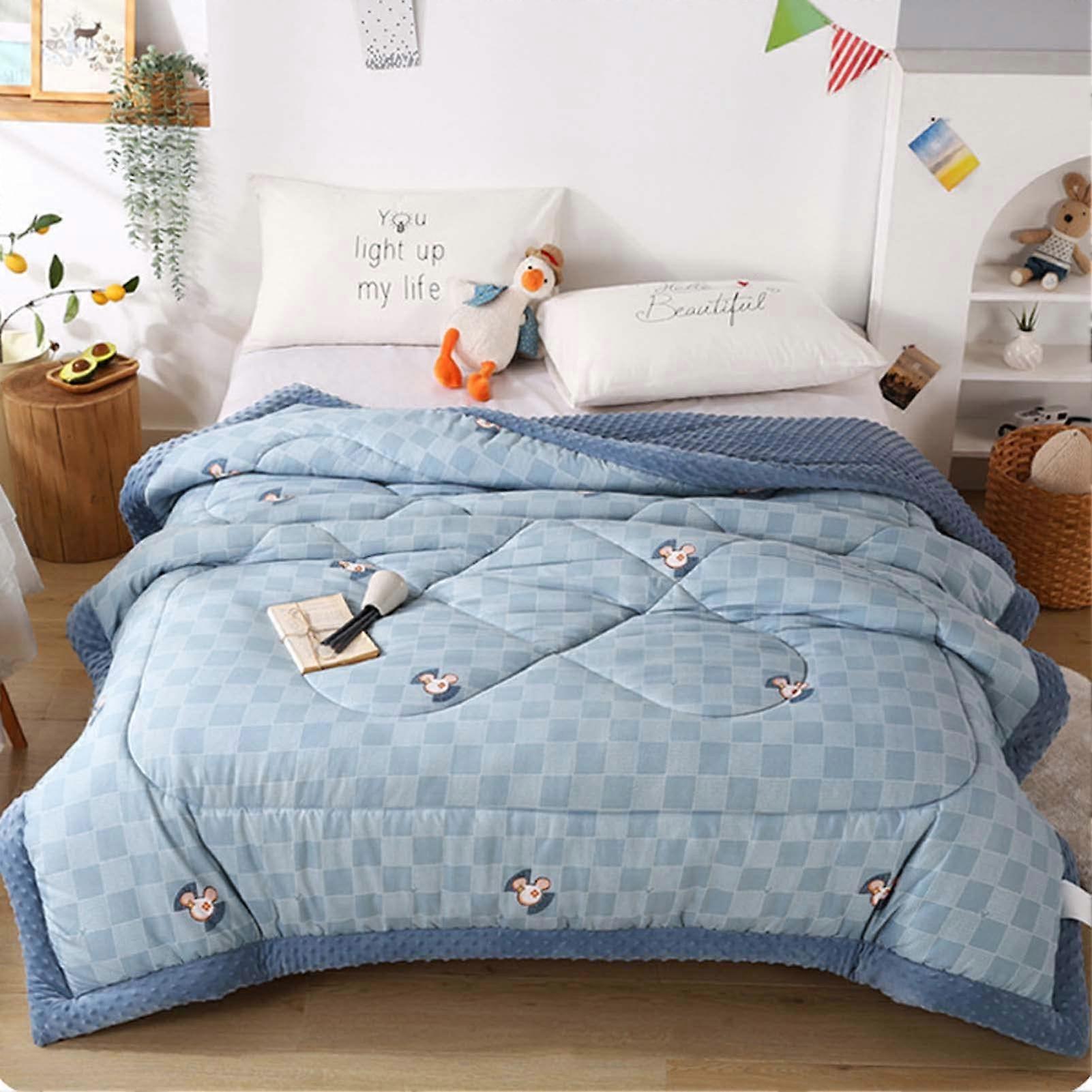 Sherpa Blanket DoubleSided Flannel Warm Fleece Throw for Bed and Couch 59x79in