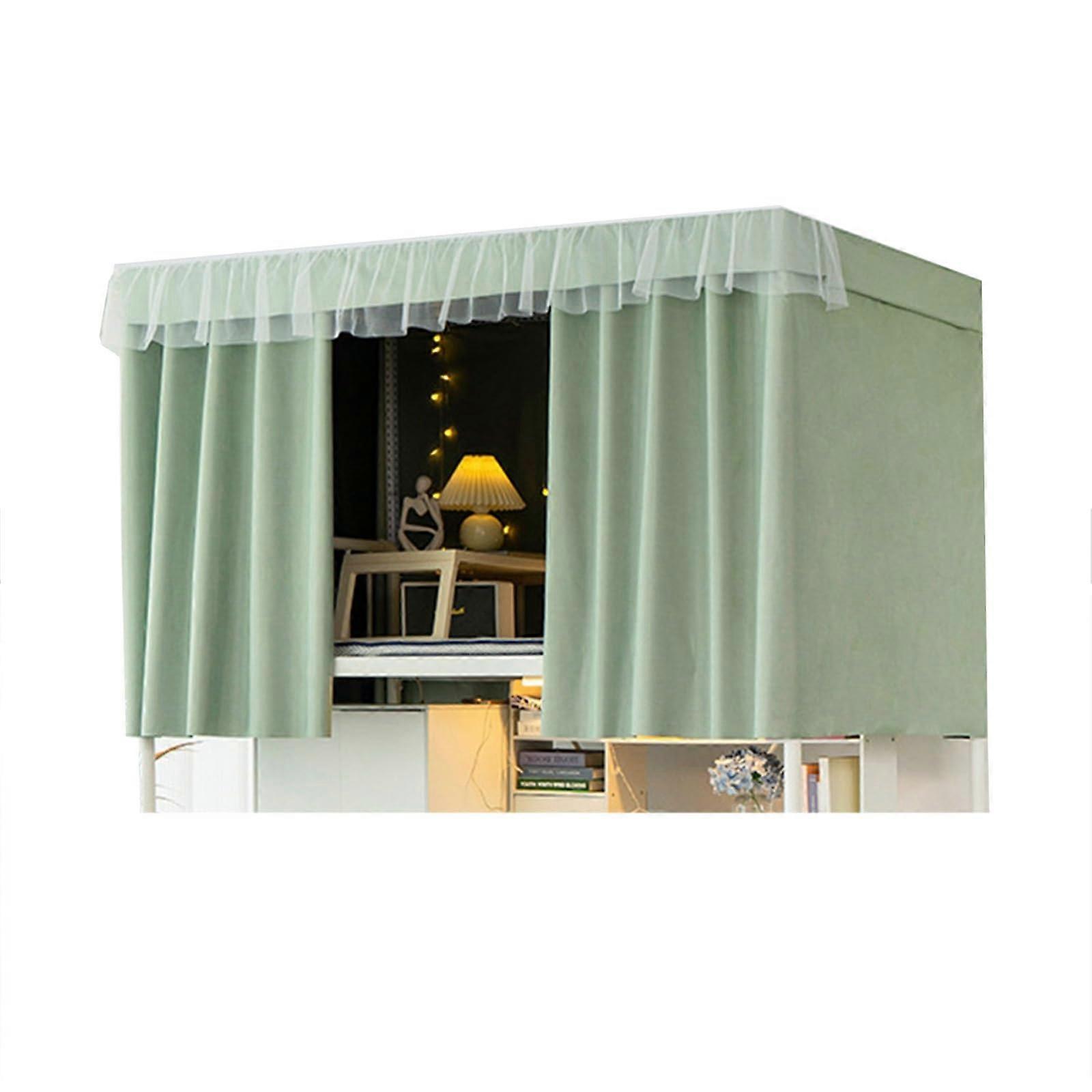 Bunk Bed Privacy Curtain for  Bunk with Light Blocking Breathable Fabric, 1.2M Green