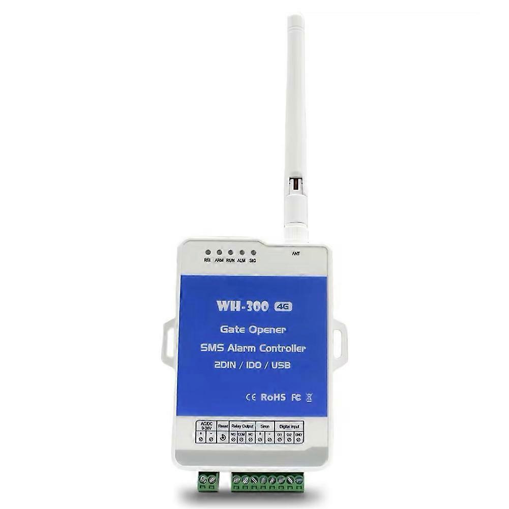 4G GSM WH-300-EU Gate Door Opener Relay Switch Remote Controller Supports Remote Wireless Alarm with APP Control