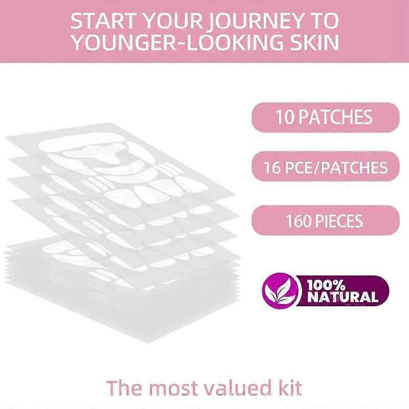 Wrinkle Patches for Face and Neck with Silicone for Forehead and Eyes, Reusable Overnight