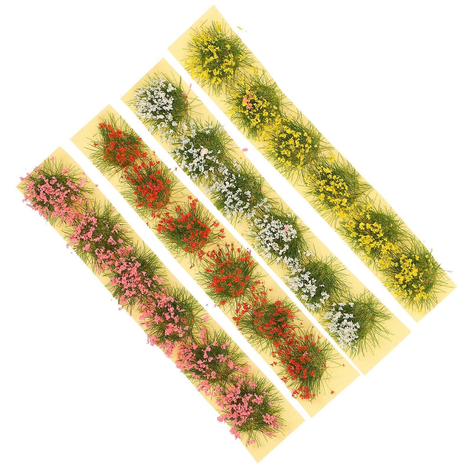 Miniature Flower Cluster Models for DIY 8Pcs Sand Table Landscape Decor