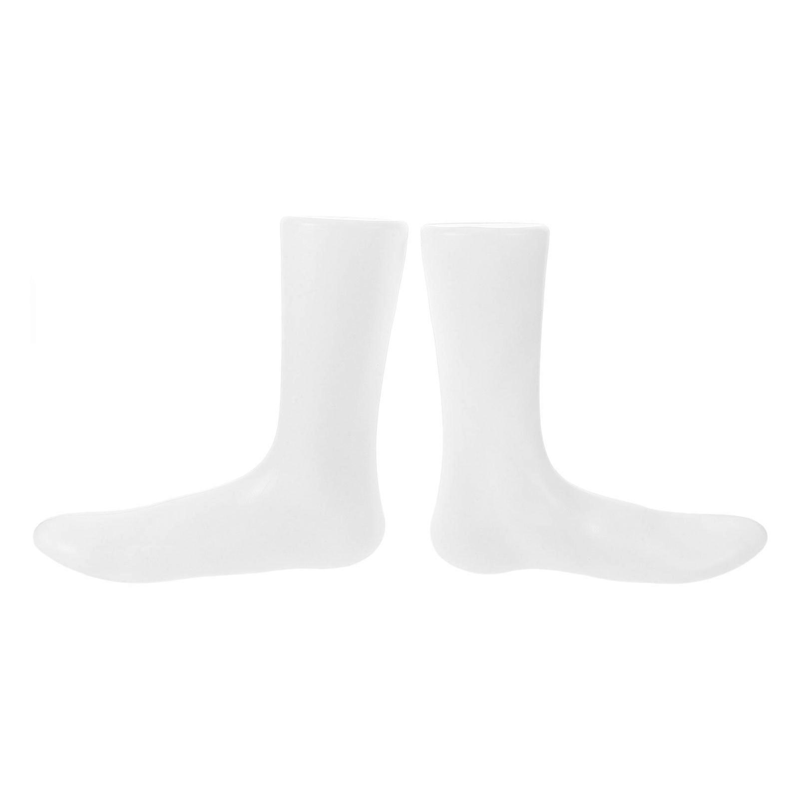 Plastic Foot Mannequin for Socks Display with Holding Use 8Pcs