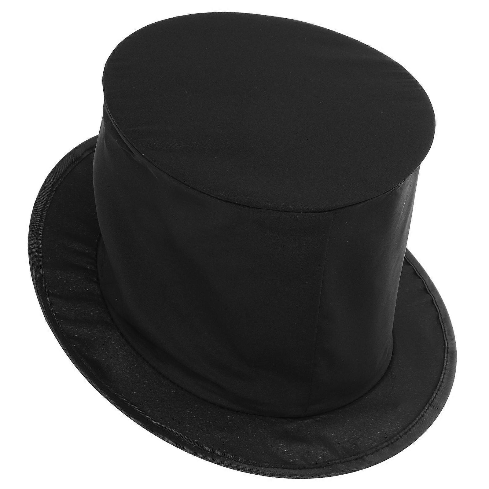 Magician Collapsible Top Hat for Costume Parties with Spring Mechanism