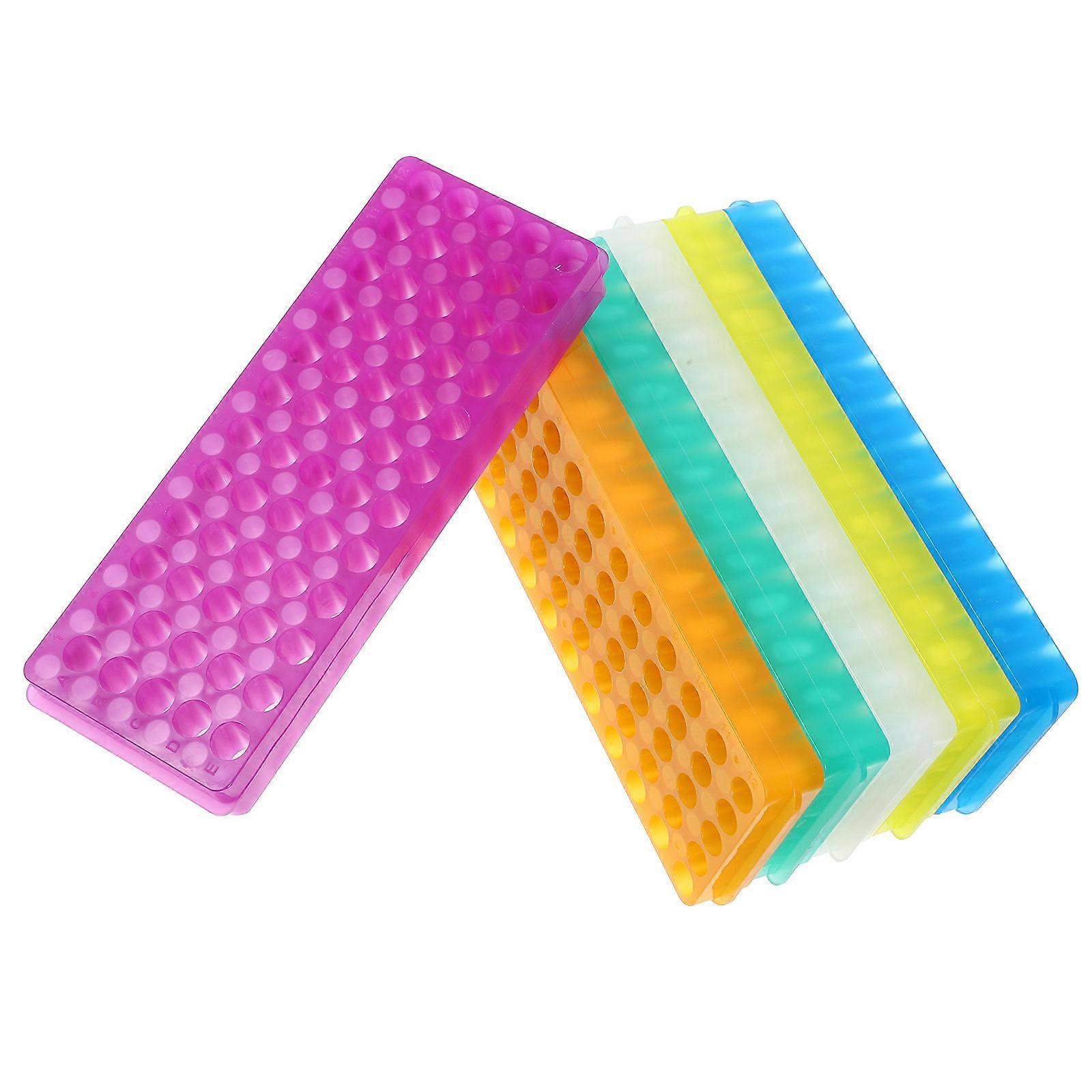 Lab Test Tube Holder ABS Rack 6Pcs for Sample Tube Storage