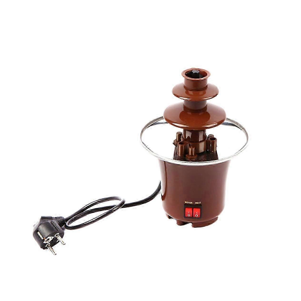 Chocolate Fountain Machine - Electric Chocolate Fondue Maker with Adjustable Temperature, 3-Tier Design for Parties and Events