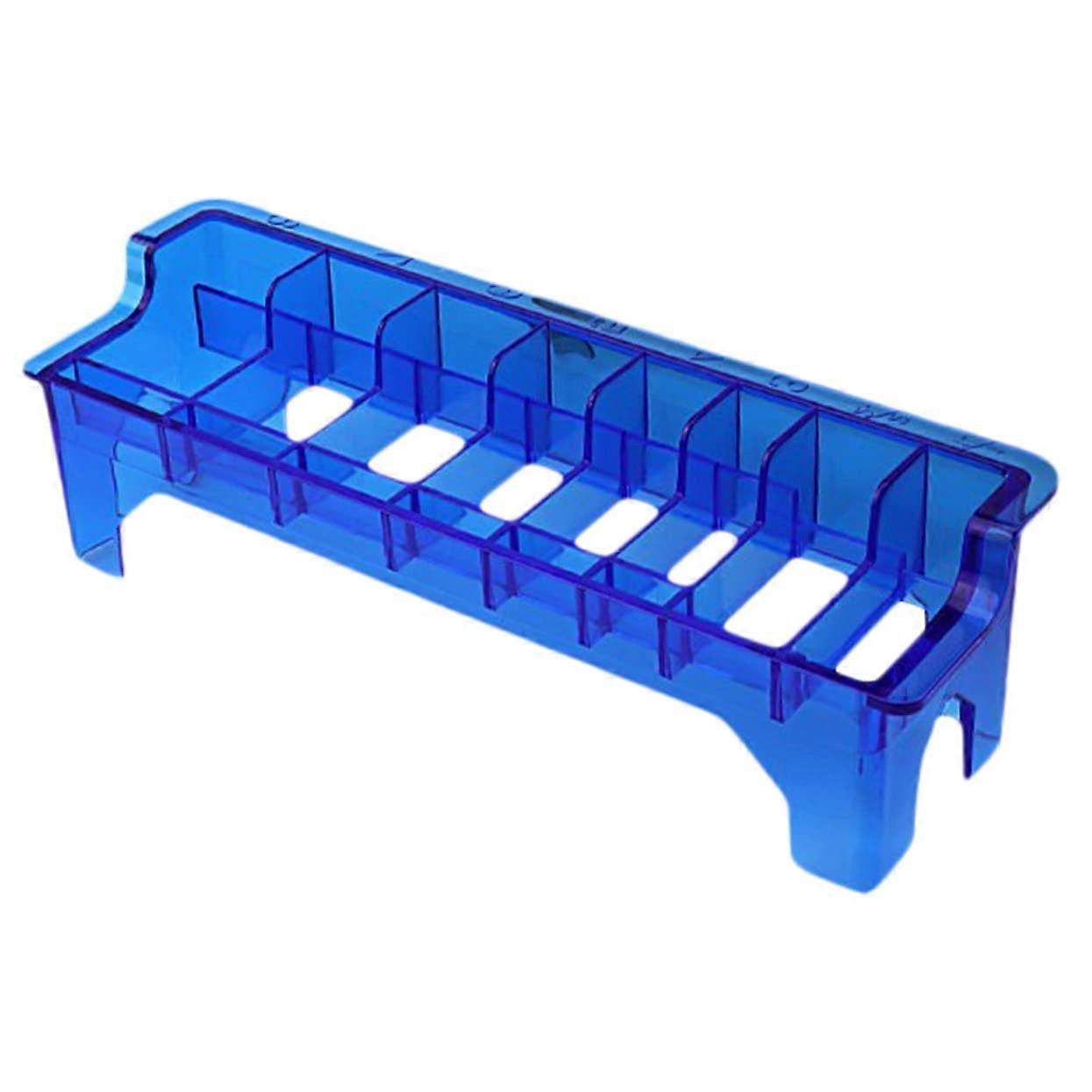 Clipper Guard Organizer Box for Hair Clippers, Large Capacity Comb Holder for Home and Salon Use, Blue
