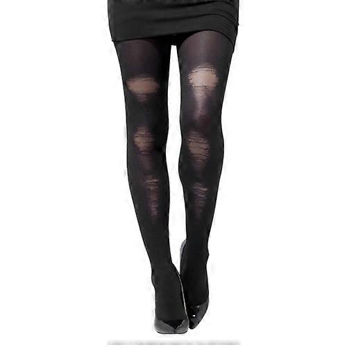 Fever Damen-Strumpfhose mit Used-Look, blickdicht