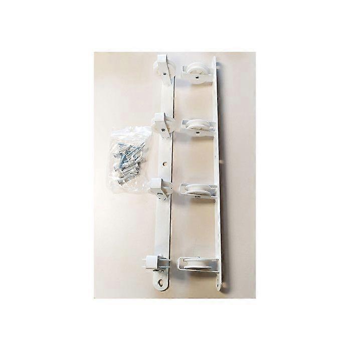Basic Wall Clothes Hanger With 4 Pulleys White 47x5x5cm.