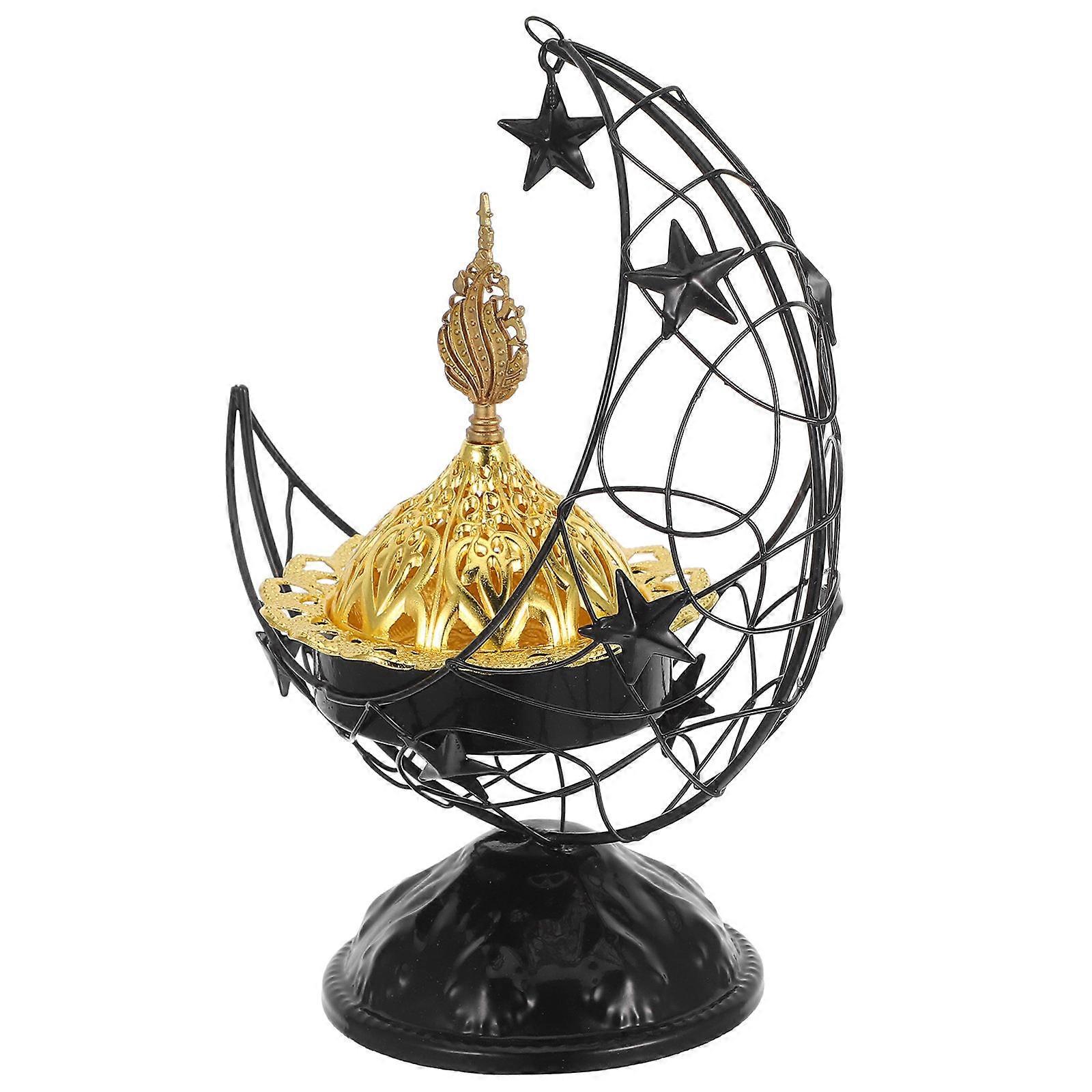 Ramadan Tabletop Decorations Metal Incense Burner for Incense