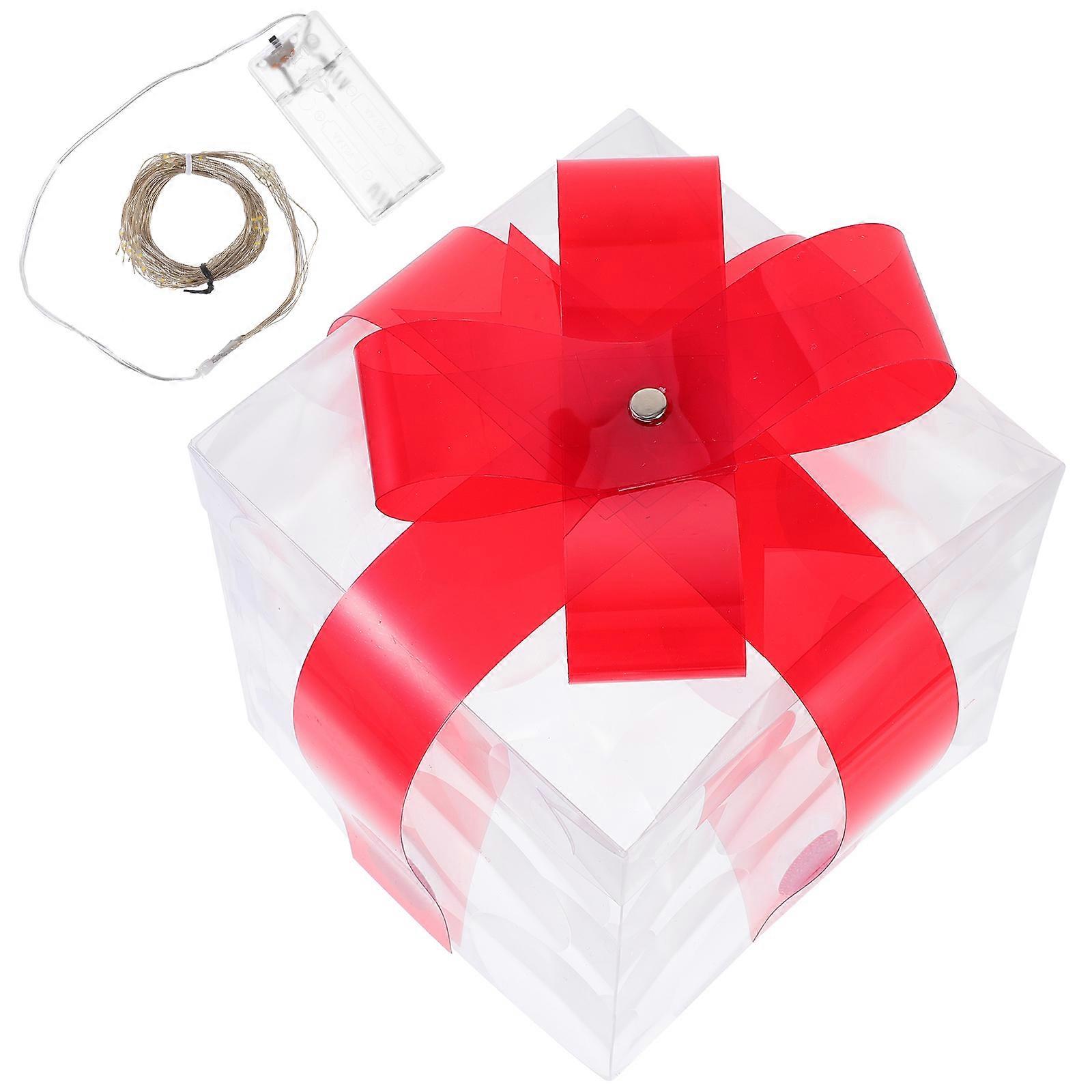 Light Present Box Xmas Gift Box for Car Use 4Pcs Pack