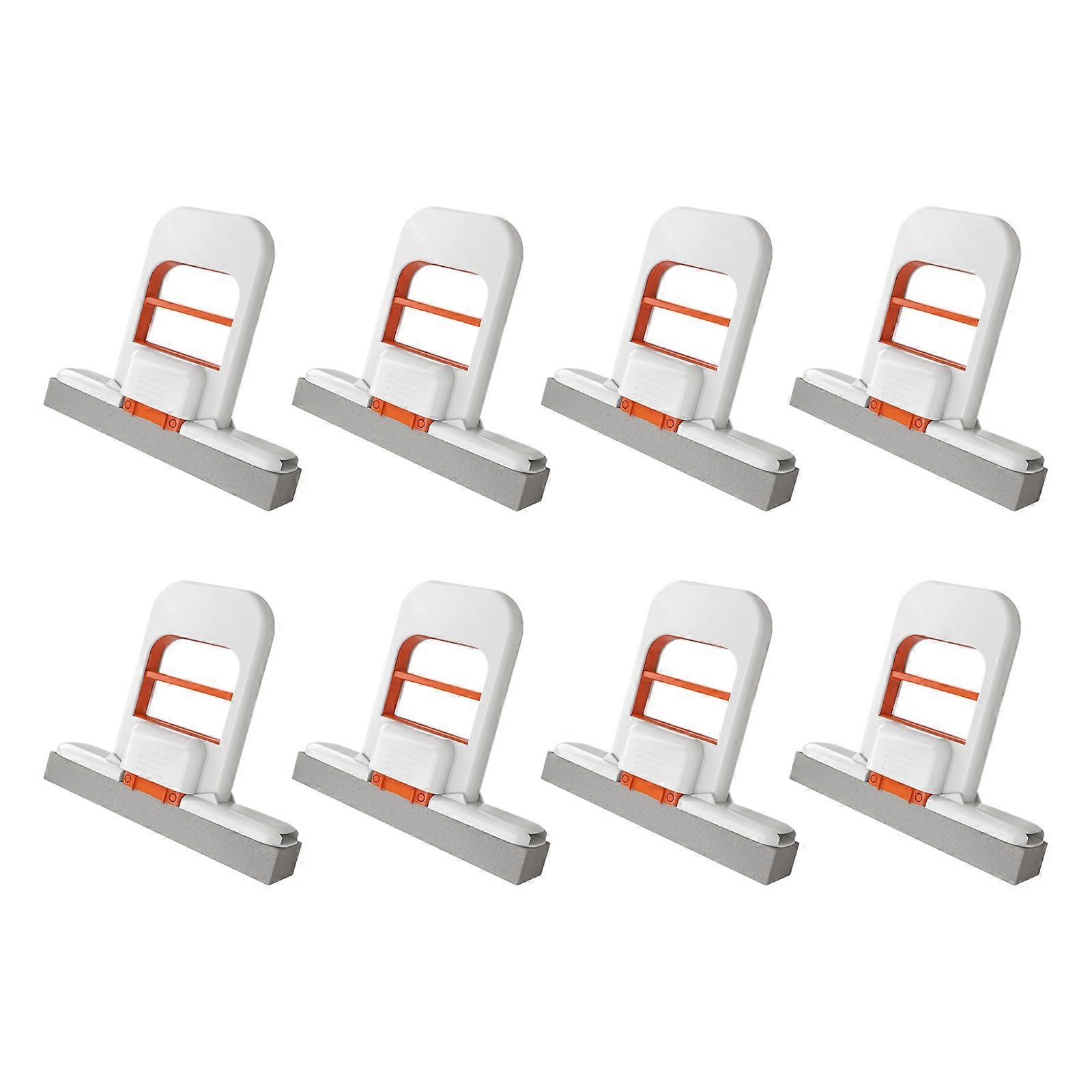 8Pcs Mini Mops Replaceable Sponge Head Mop for Convenient Wall Mounting and Organization Bathroom Countertop Cleaner Multicolor