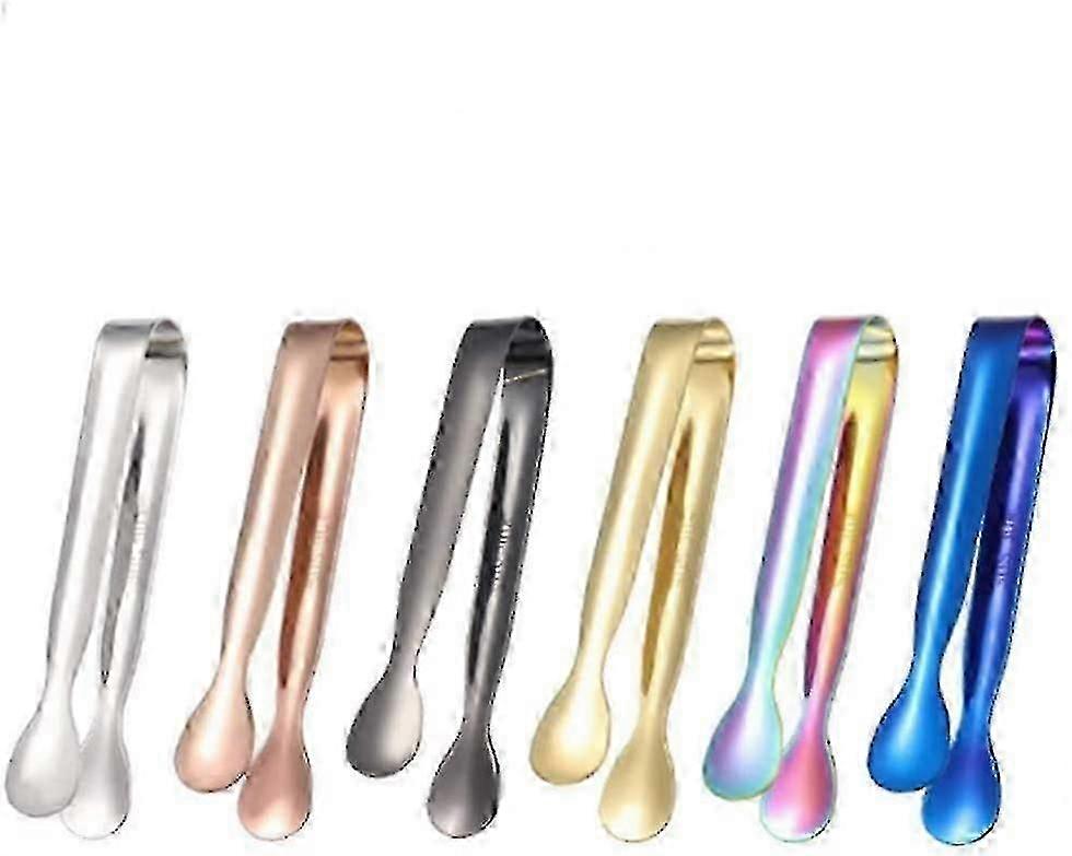 6 stk 304 rustfrit stål isklip farverig terning