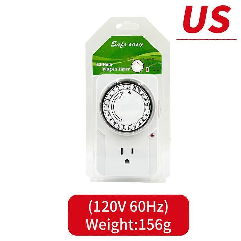 EU UK com Timer Plug Socket 24 Hour Cycle Outlet Electrical Mechanical Smart Timer Switch 22A 15 Minutes Min Setting