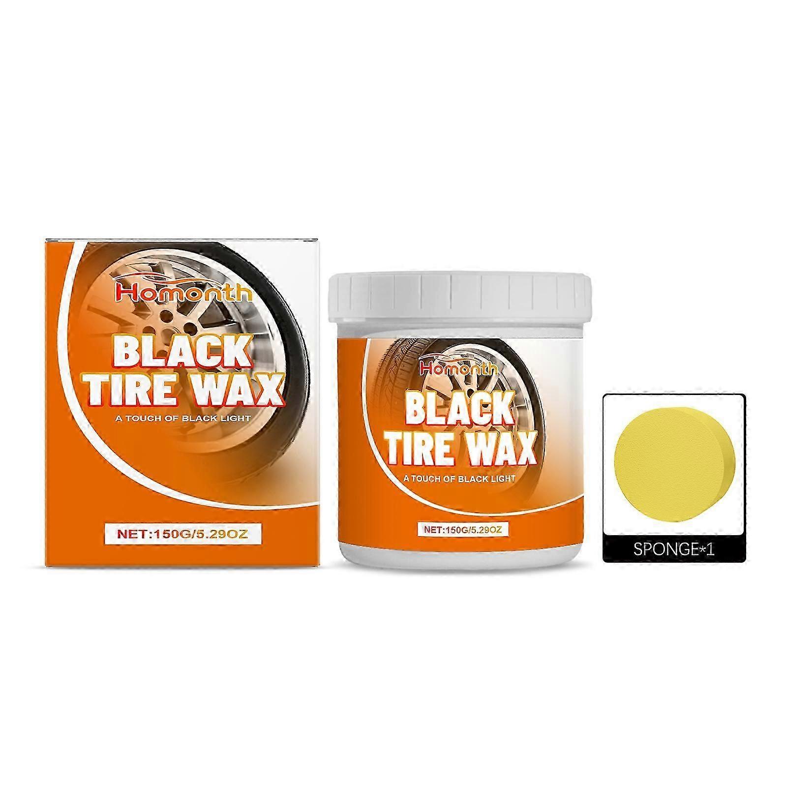Premium Tire Gloss Wax & Wheel Hub Cleaner - Long-Lasting Shine, Rust Removal, Easy Application for Bright, Glossy, and Protected Tires