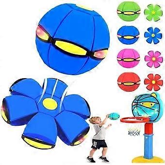 Bola Mágica Infantil Saltitante - Bola Mágica com Dupla Forma/Disco Voador com 6 Luzes, Brinquedo Interativo para Pais e Filhos (Verde)