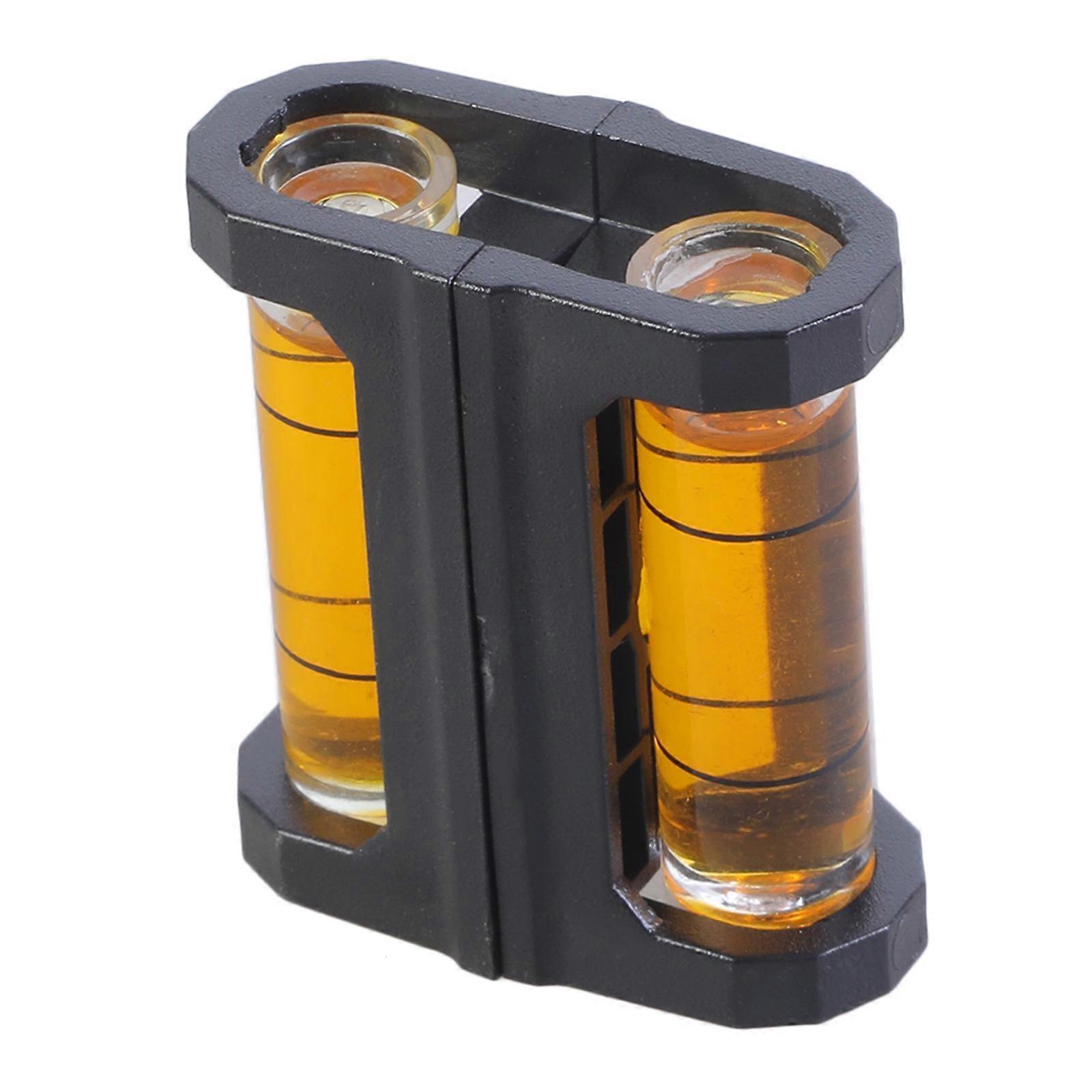 2pcs Bubble Level Layout Tools with Magnetic Base Luminous Bubble Spirit Level Engineering Leveling Measurement Tool