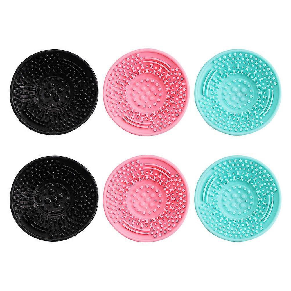 Makeup Tool Cleaner Silicone Brush Washers for Brush 6Pcs Assorted Color