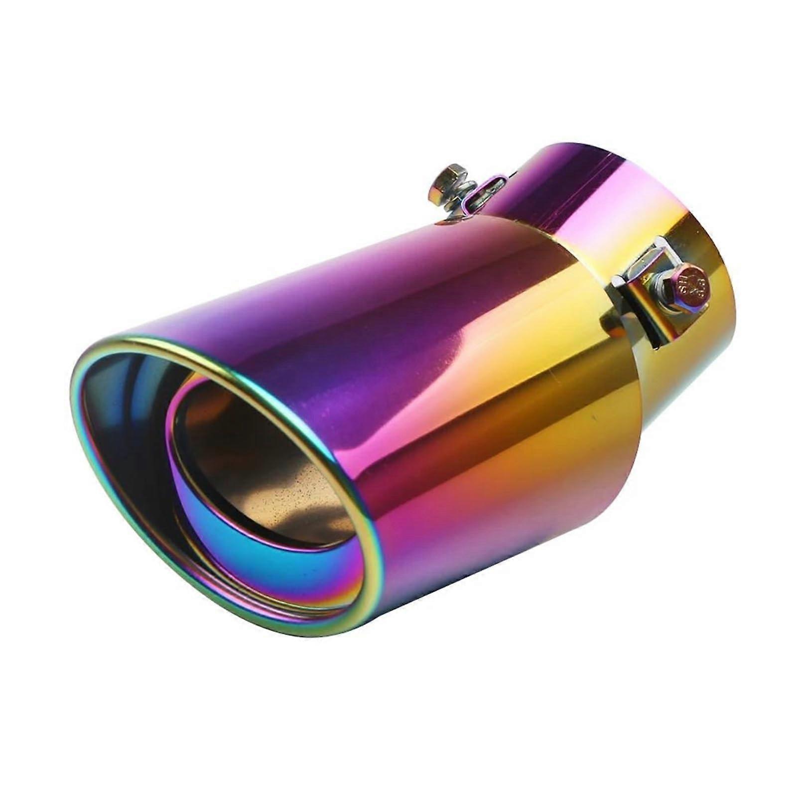 Stainless Steel Adjustable Exhaust Tip 2.53.3 Inch Universal Car Tailpipe Multicolor Bend RustResistant