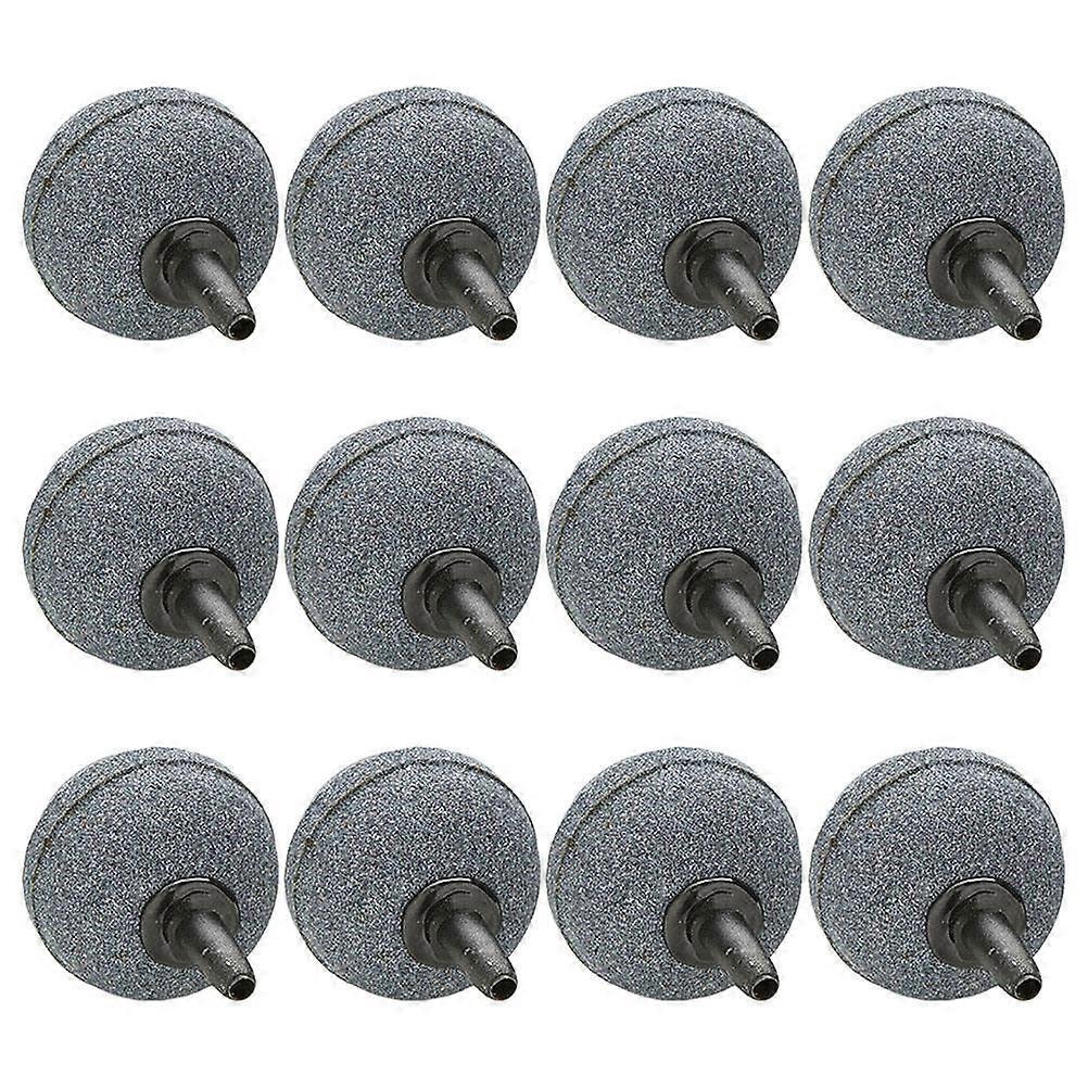Durable Air Stone Fish Tank Bubble Diffuser Oxygenating 12Pcs Grey