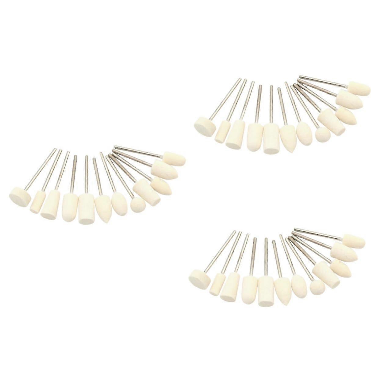 Nail Grinding Heads Bits Wool Buffing Block Manicure Tools Set