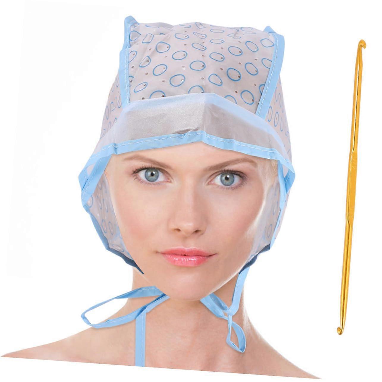 Professional Hair Highlighting Cap with Hook for Precise Strand Selection and Salon Quality