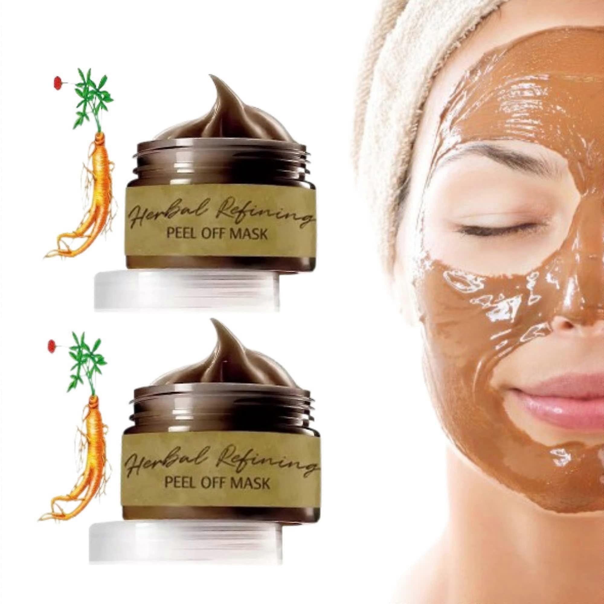 Peel Off Face Mask Blackhead Remover, Herbal Deep Cleansing Pore Minimizing, 2PCS