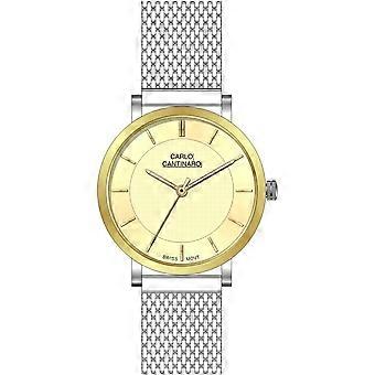 Carlo Cantinaro To-tone rustfrit stål CC1002LM013 Kvinders Watch
