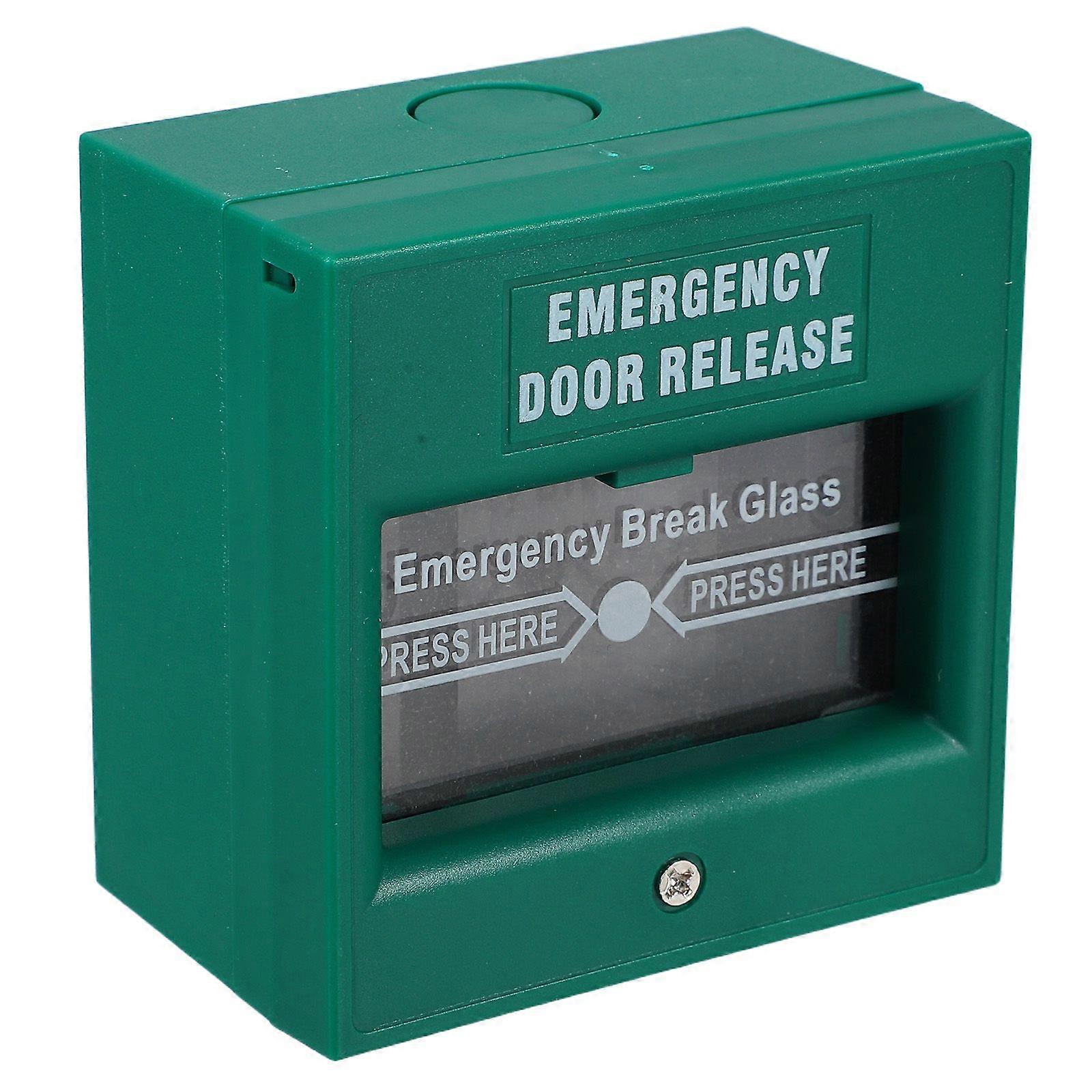 Exit Release Alarm Button Fire Exit Break Glass Wired Emergency Alarm Button Break Glass Security Button for Emergency Systems
