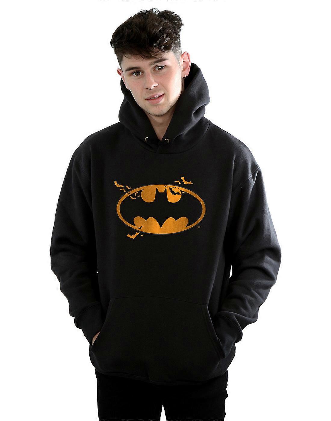 DC Comics menns Batman Halloween Logo Hettegenser