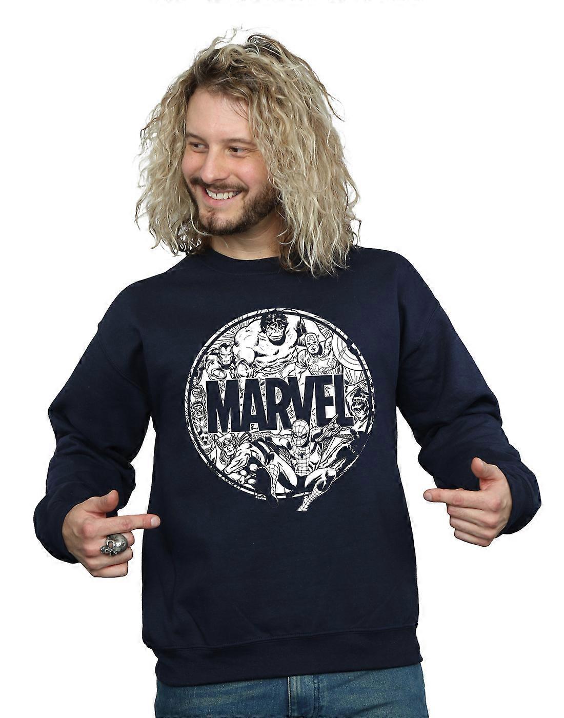 Logo carácter relleno sudadera Marvel Comics hombre