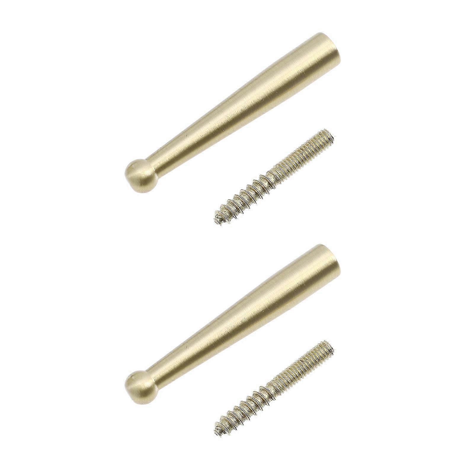 2pcs Brass Wall Hooks Rustproof Household Hooks for Kitchen Bathroom Golden Finish