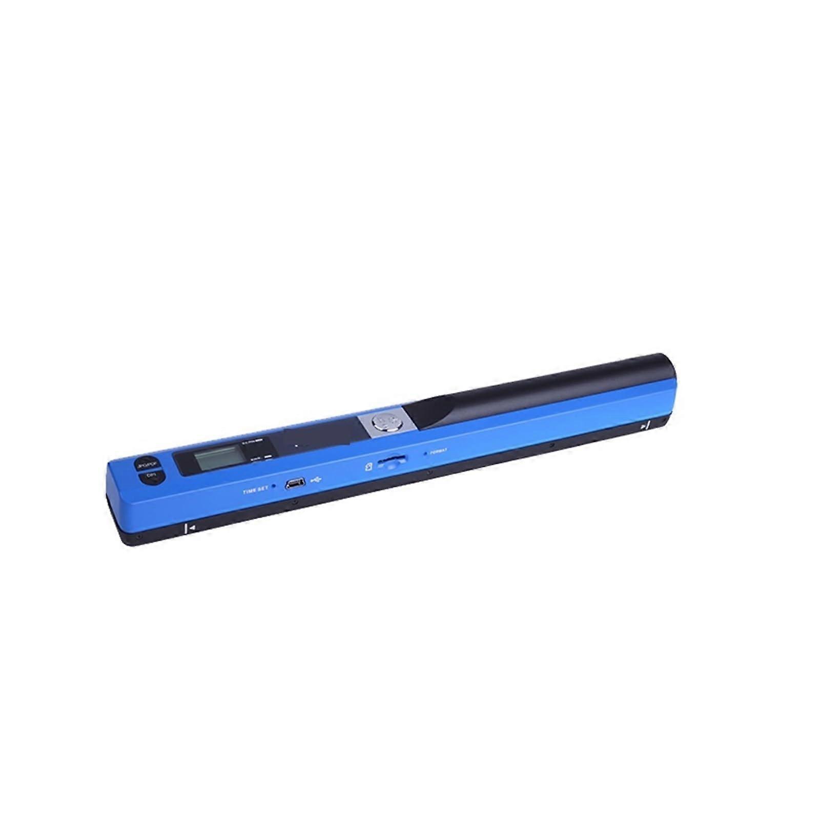 Portable Handheld Document Scanner 900DPI TypeC LCD Display JPG/PDF Format Blue