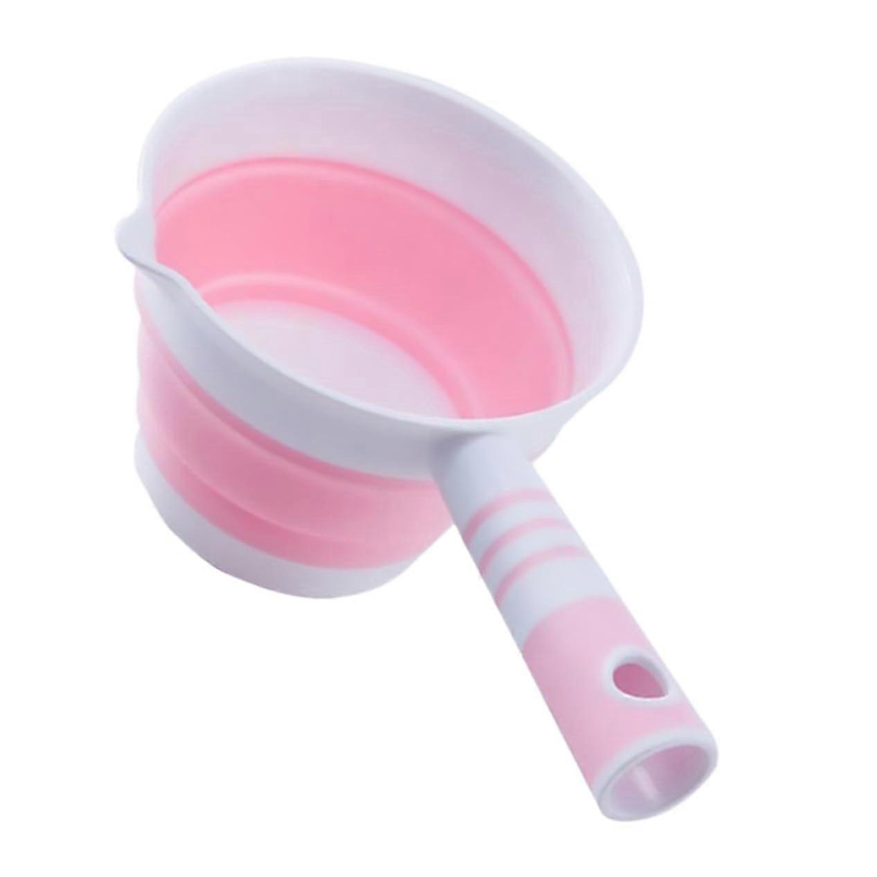 Collapsible Water Ladle with Handle Foldable Spout Kitchen Bucket Large Capacity Scoop