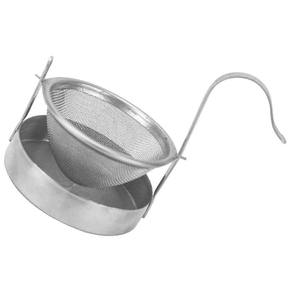 Stainless Steel Tea Infuser with Base, Reusable Fine Mesh Loose Leaf Tea Strainer for Brewing