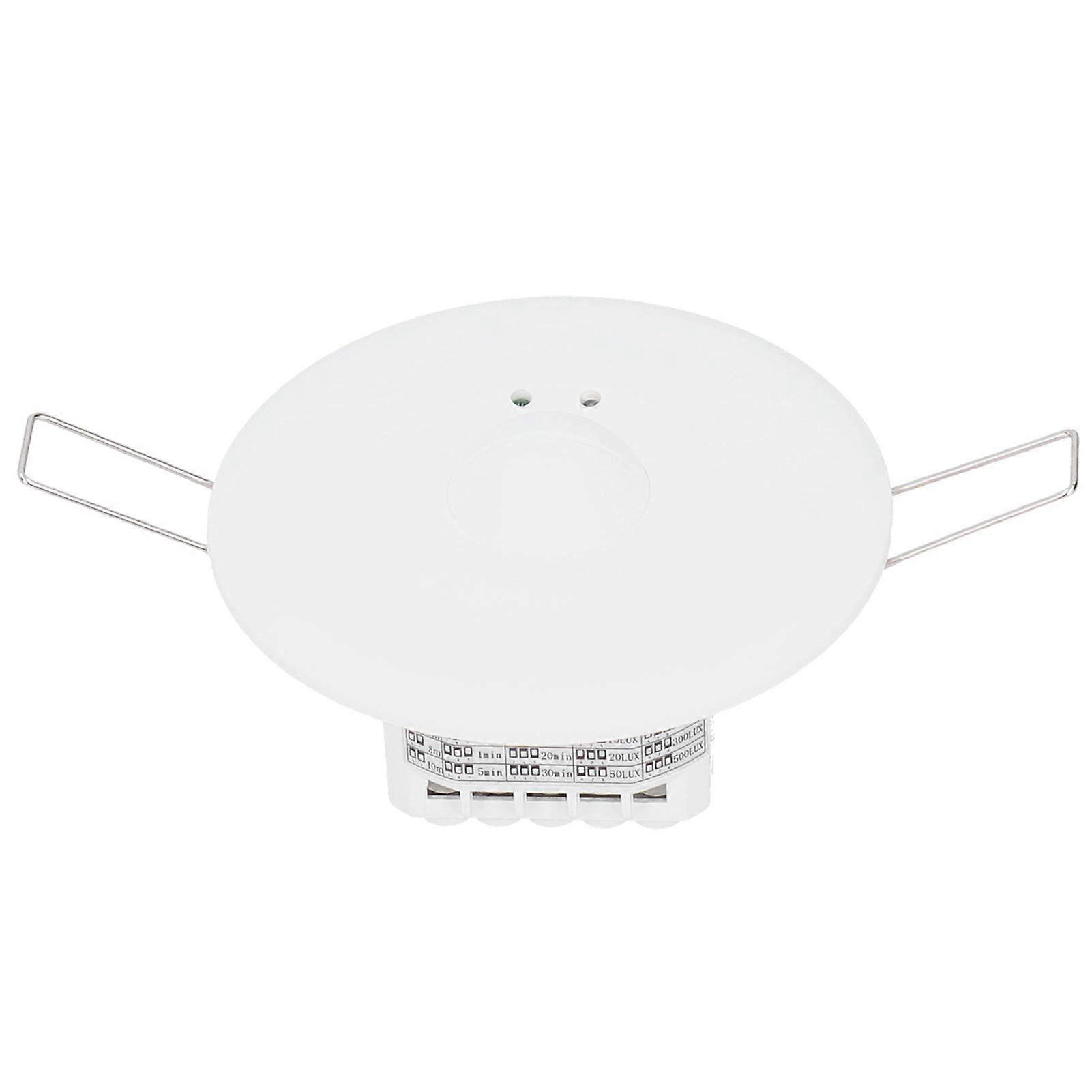 Microwave Motion Sensor Light Switch with 360° Automatic Ceiling Detection for Energy Saving