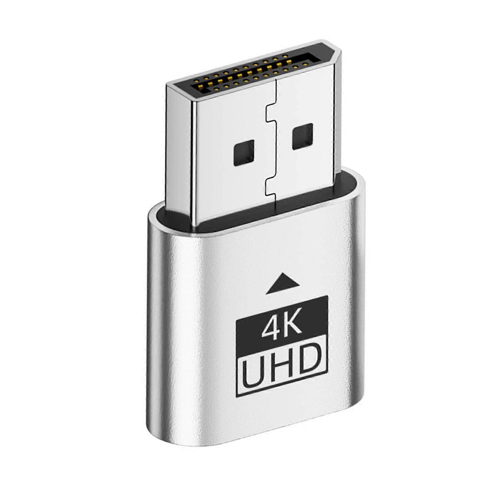 Display Emulator EDID Emulator Plug 4K For Professional Designers Programmers mini / Option  Silver