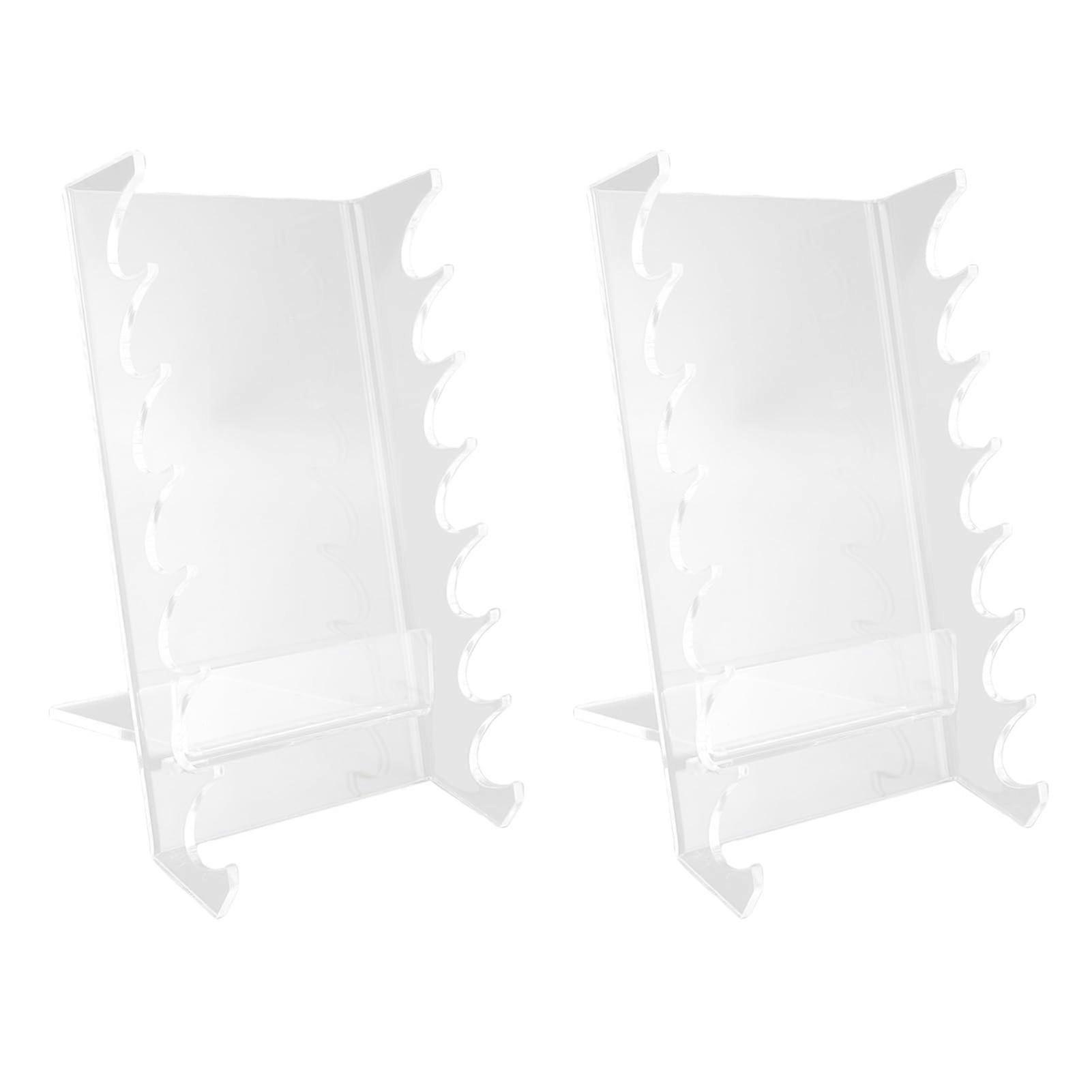 Makeup Brush Drying Rack Acrylic Holder for Fast Drying and Bristle Protection 2PCS