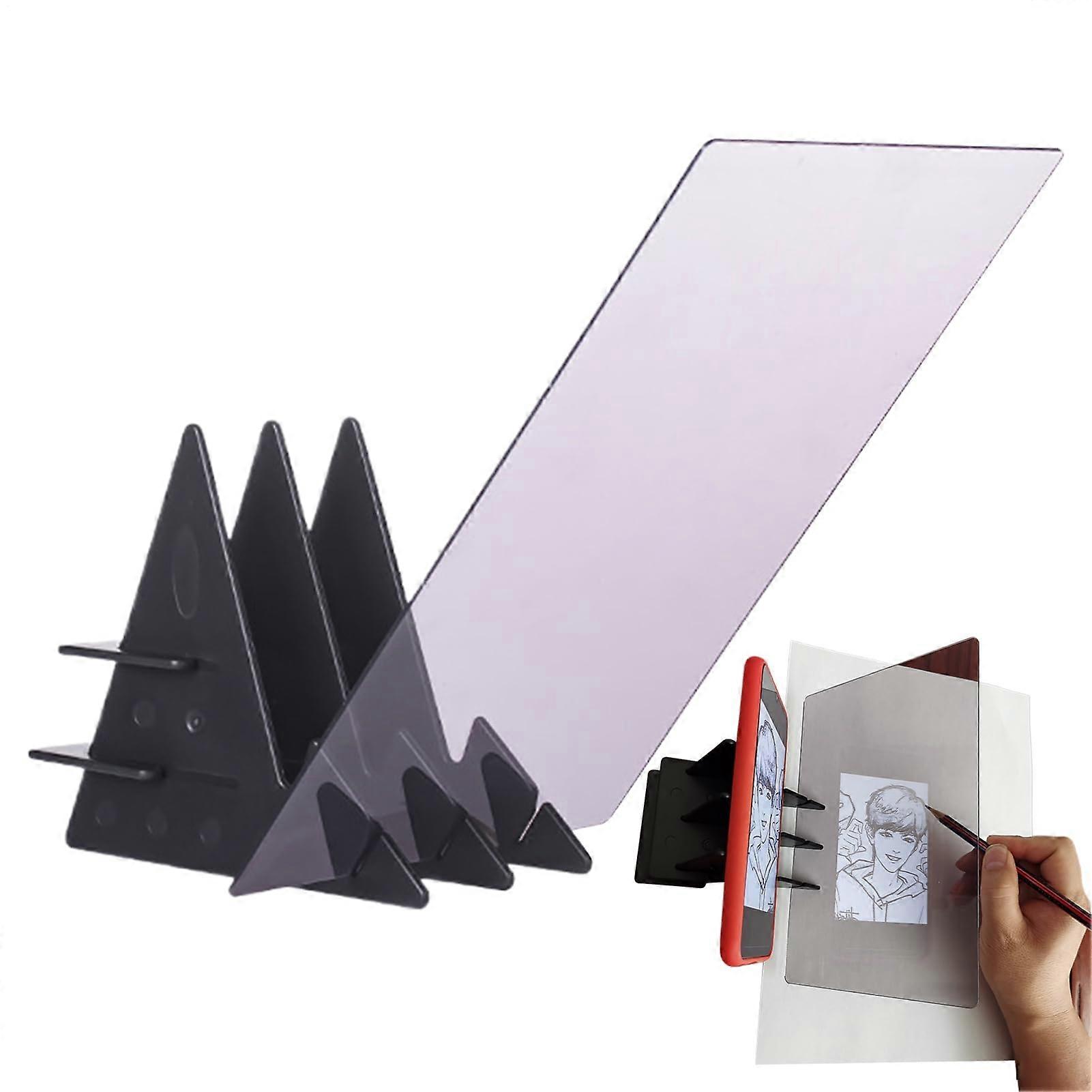 Optical Drawing Board with Stand for Precise Light Projection, Shadow Reflection Tool for Artists and Beginners