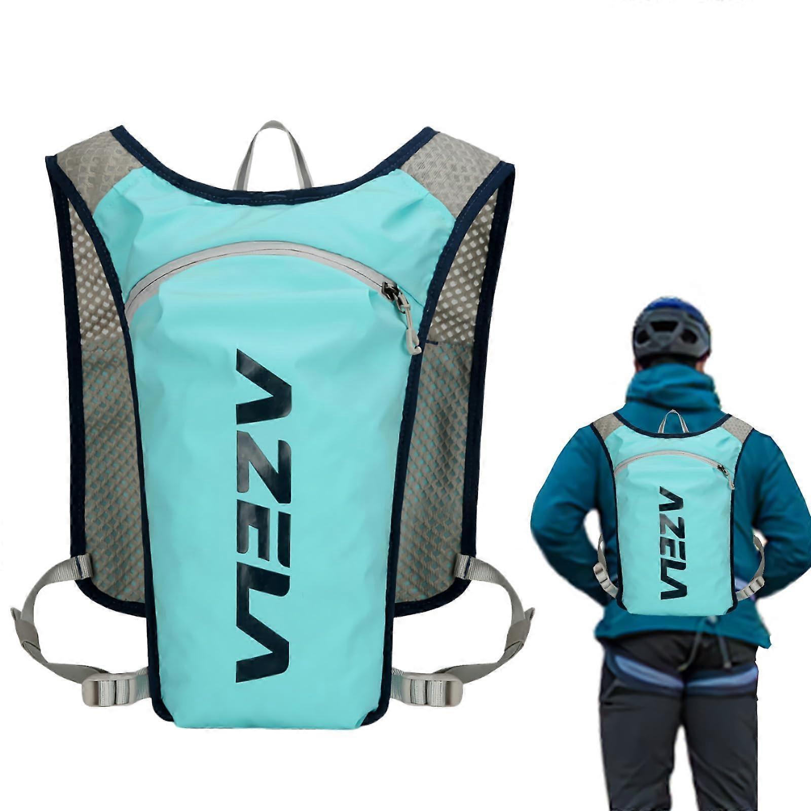 Running Vest with Bounce Harness, EcoDurable Hydration Backpack for Trail Running Green