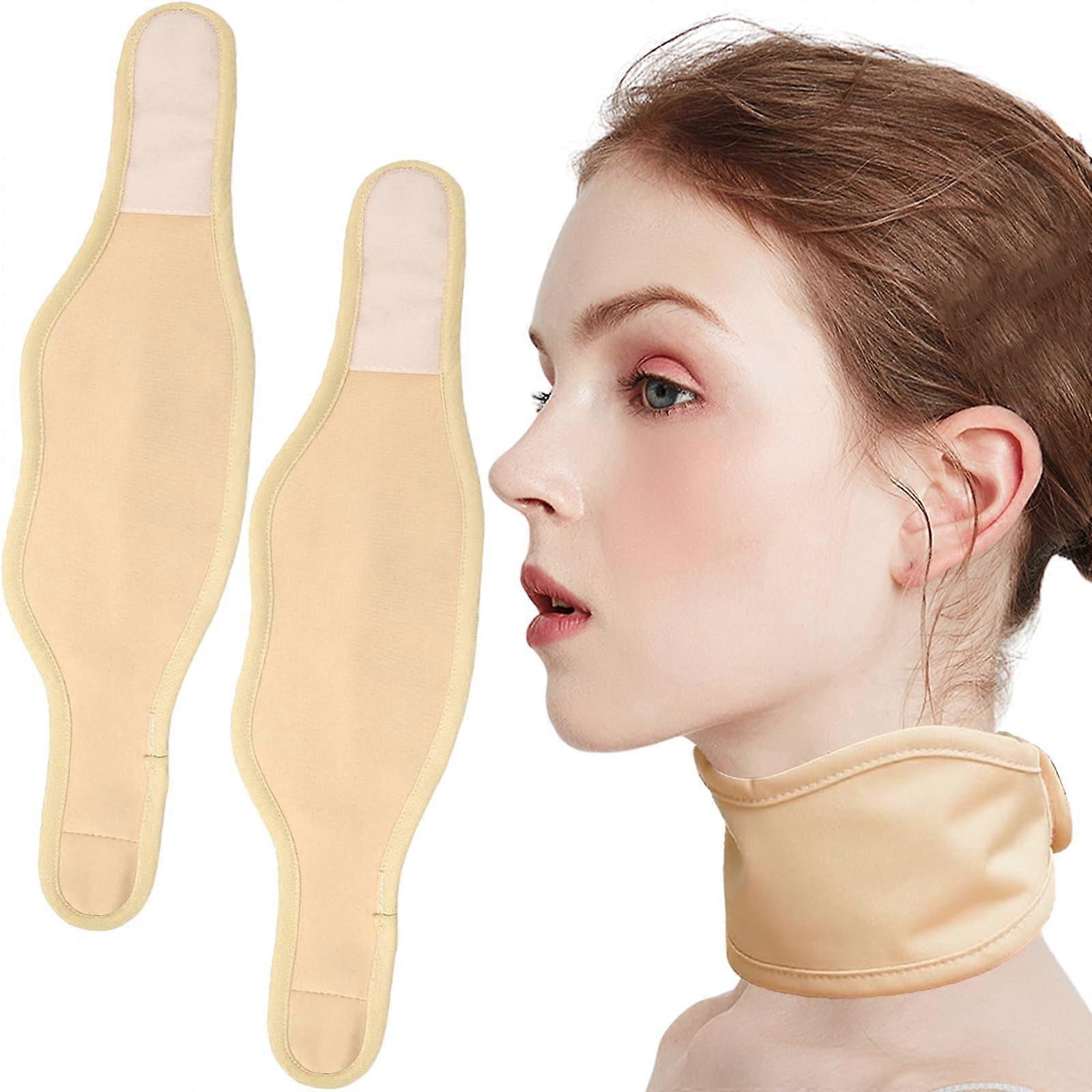 Castor Oil Neck Wrap Reusable Organic Flannel with Adjustable Strap for Therapy 2Pcs