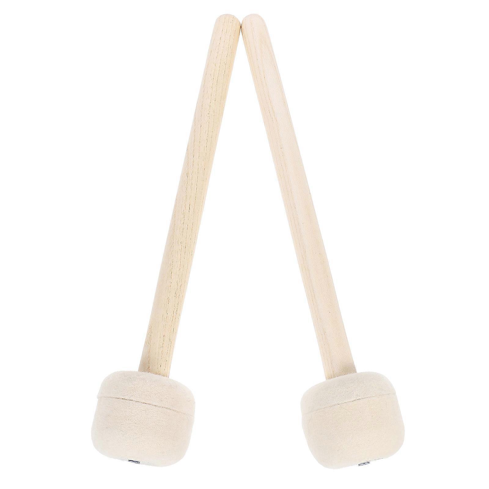 Durable Wood Handle Drum Mallets for Percussion Instrument 2Pcs