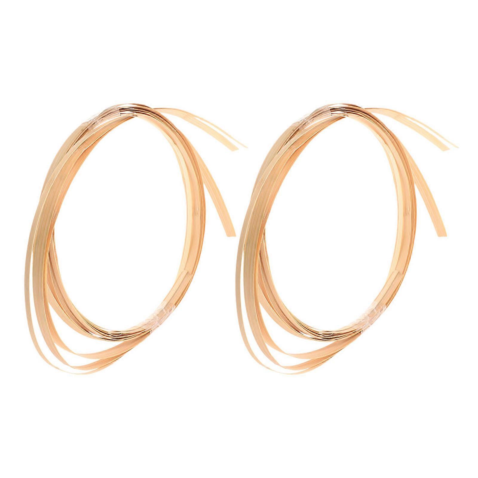 Basket Weaving Strips Bamboo Strips for Weaving 2 Bundles Set