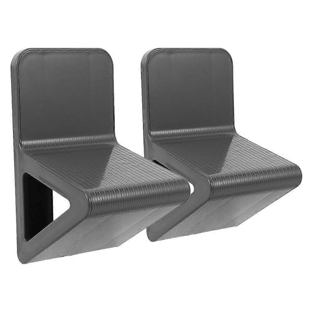 Bathroom Shower Foot Stool Wall-Mounted Foot Rest for Elderly 4Pcs