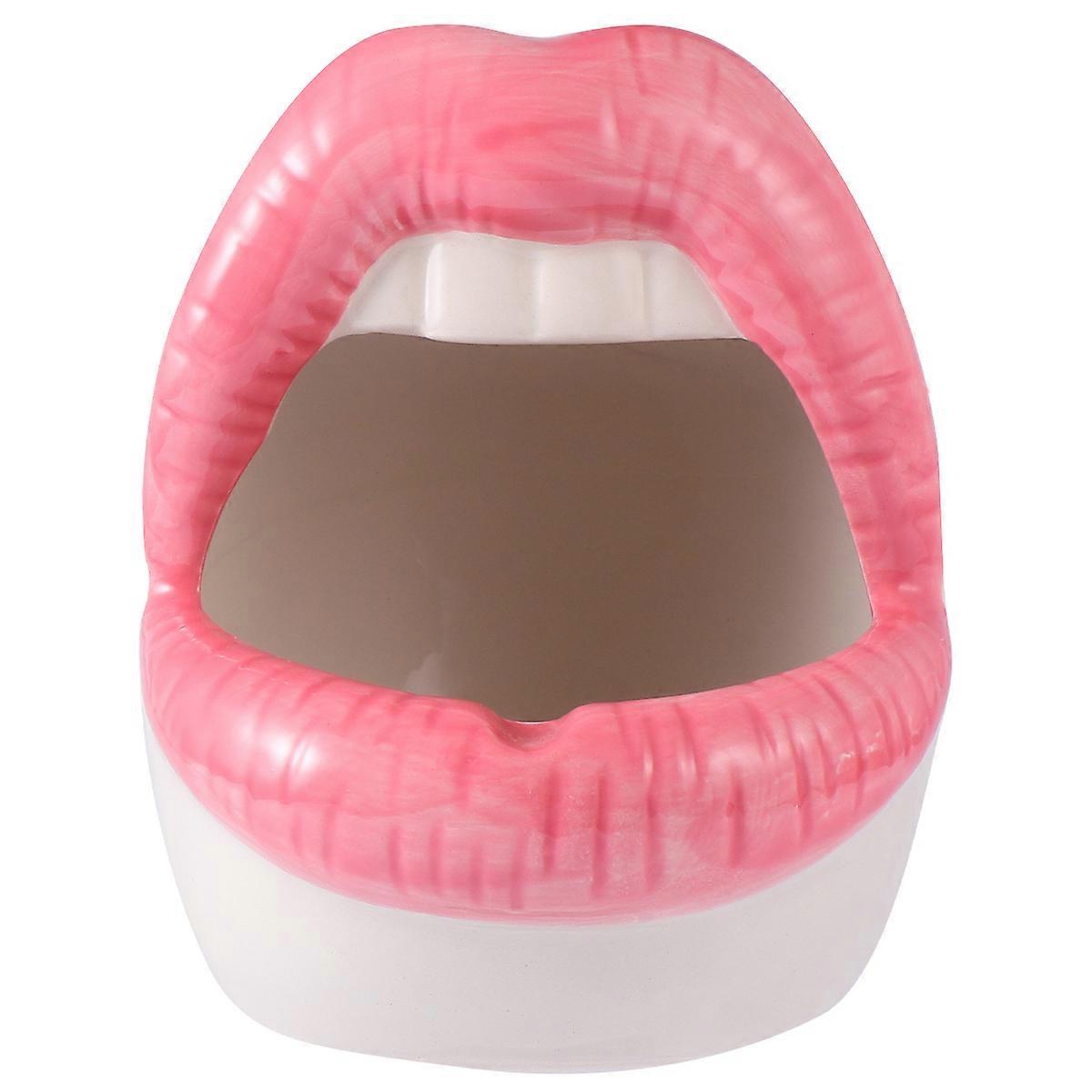 Creative Ceramic Ashtray Cigar Ash Tray for Storage 3Pcs Pink Accessory