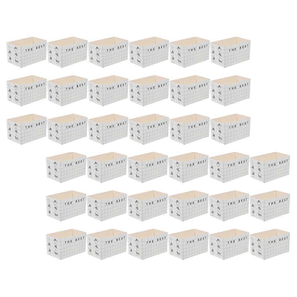 Sandwich Boxes Paperboard Storage Boxes with Oil Proof Function 50Pcs