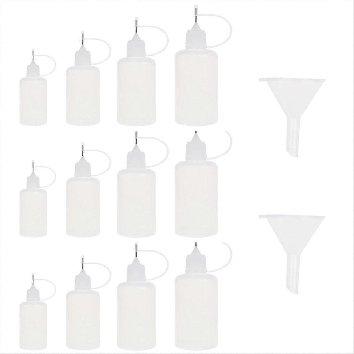 12Pcs Fine Tip Glue Applicator Precision Bottle Needle Tip