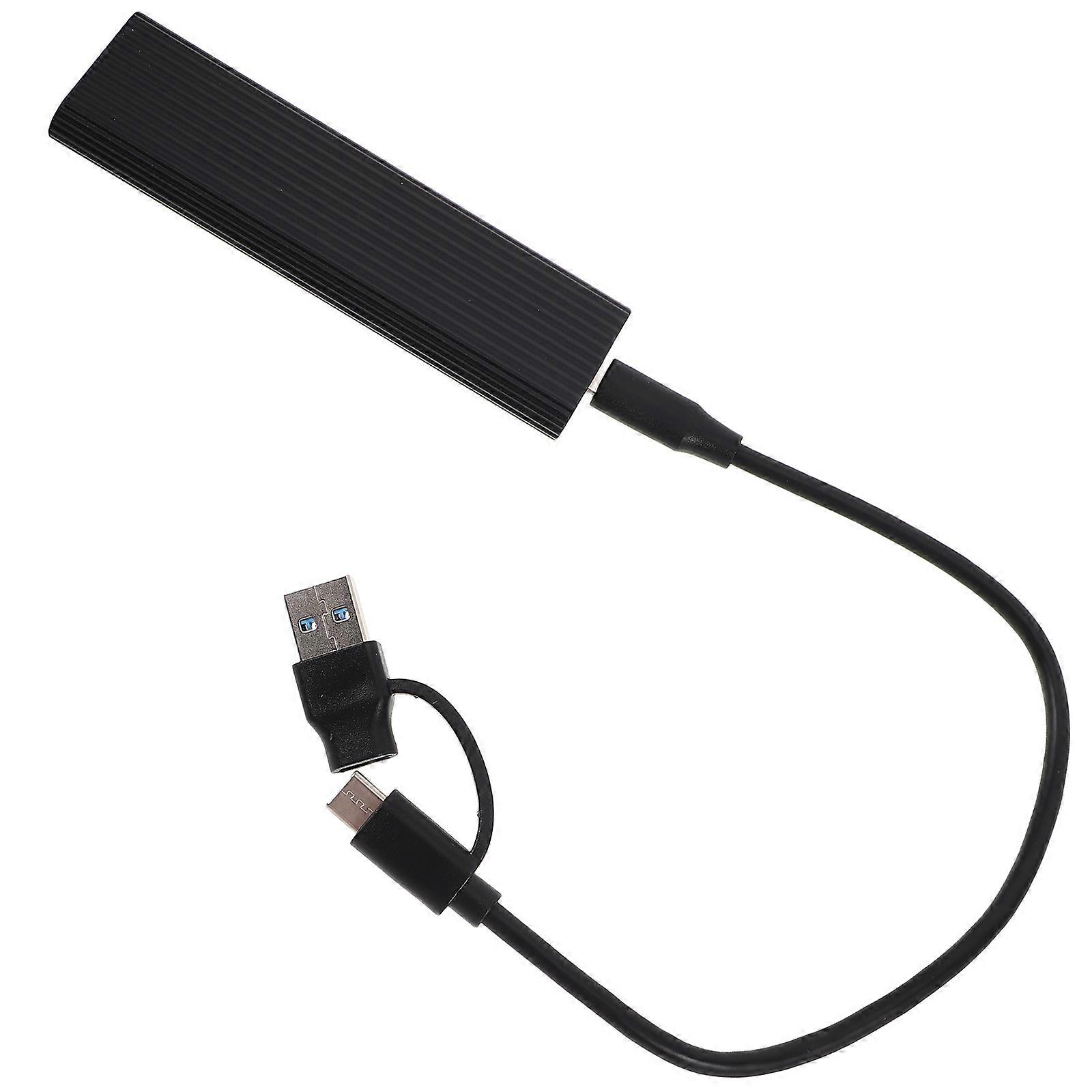 Aluminum Nvme SSD to USB Adapter Enclosure for 2Sets Solid State Drives