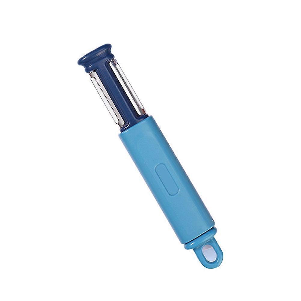 1Pc Blue Kitchen Cutter Sharpener and Multifunctional Peeler Tool
